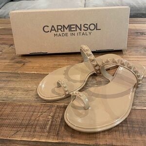 Carmen Sol Maria Flat Jelly Sandal